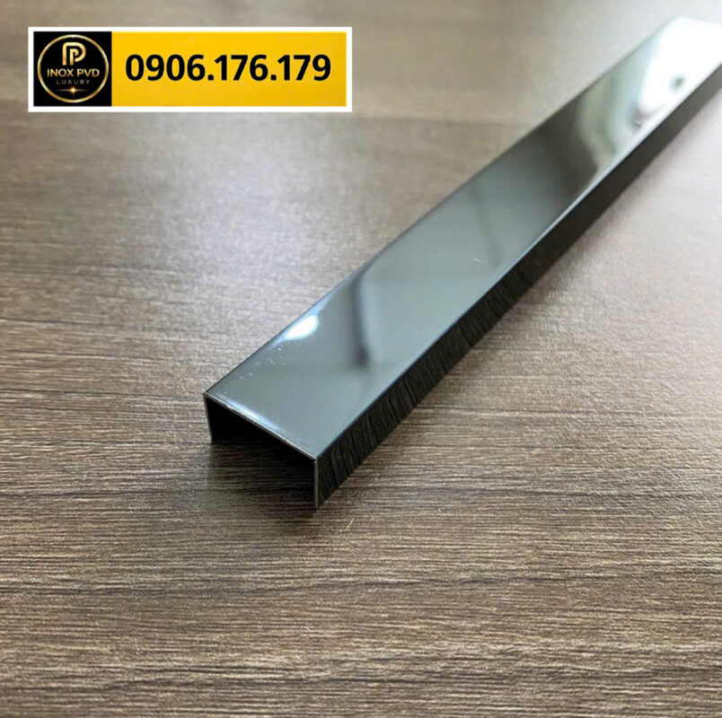 Nẹp inox chữ U xử lý khe giãn cách giữa hai bề mặt sàn, đảm bảo độ bền và thẩm mỹ tại Hà Nội, Bắc Ninh, Bắc Giang