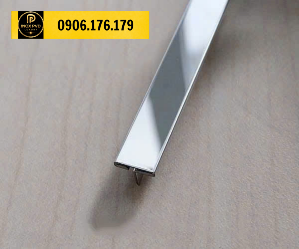 Nẹp T chống trơn cầu thang Tam Điệp Ninh Bình, nẹp chống trượt bậc thang, nẹp nhôm Anode cao cấp.