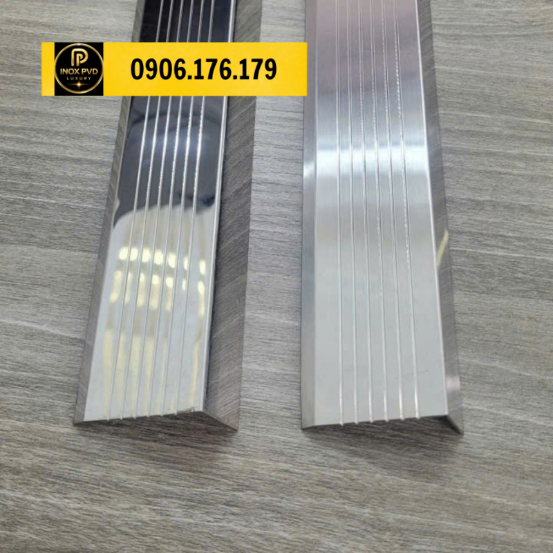 nẹp inox chống trơn cầu thang tăng độ bám hà nội hải phòng quảng ninh