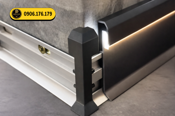Nẹp len chân tường LED tạo sự liền mạch không gian nội thất