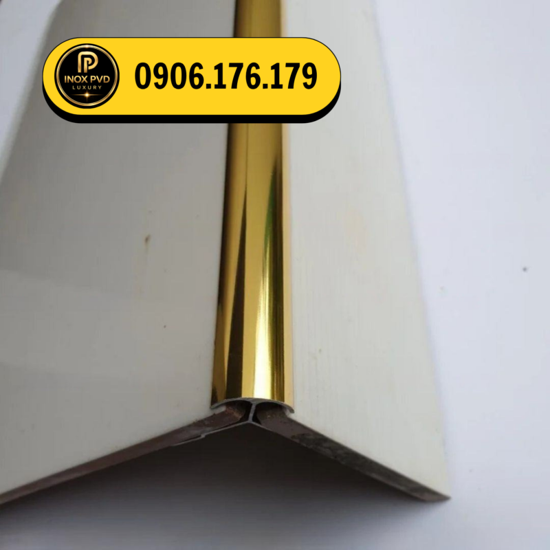 Nẹp nhôm bo góc tròn 2 cánh ứng dụng cho showroom tại Hà Nội Bắc Ninh Bắc Giang