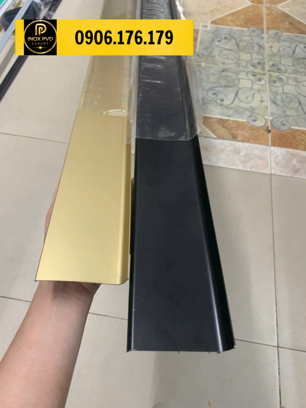 Len nhôm chân tường sampanh mờ hiện đại tại Hà Nội Hải Phòng Quảng Ninh