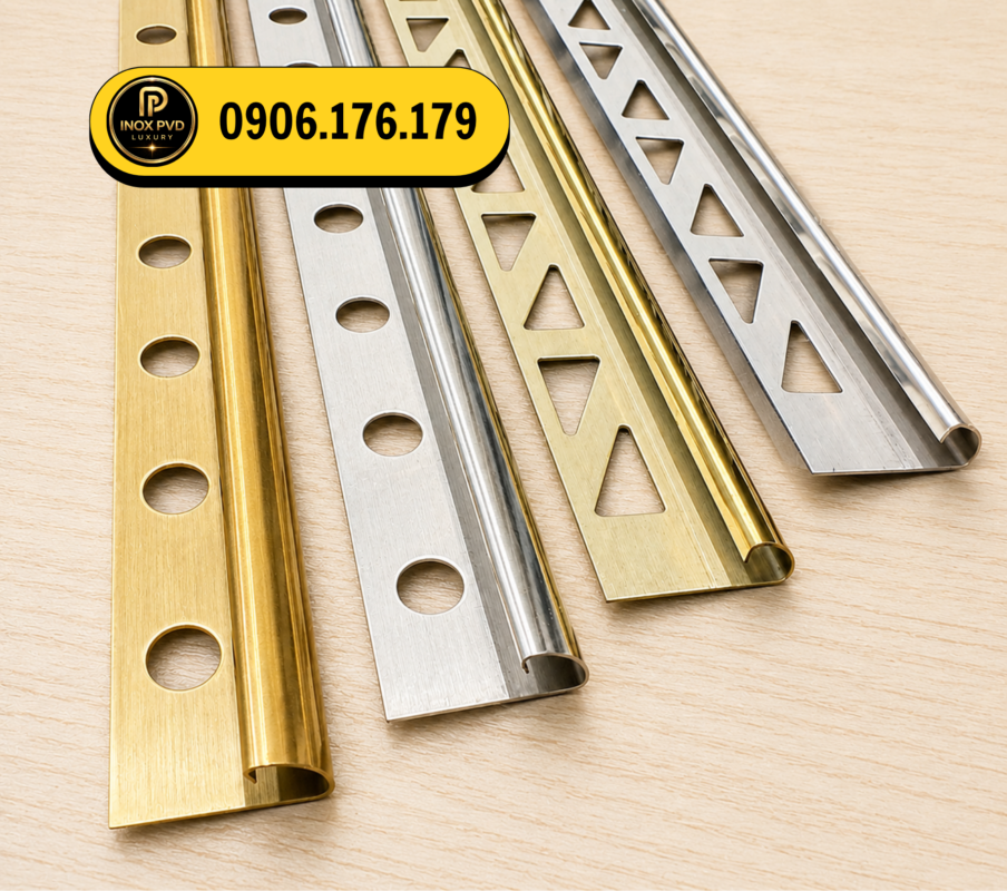 Ứng dụng nẹp inox bo góc tròn cho showroom và khách sạn tại Hải Phòng