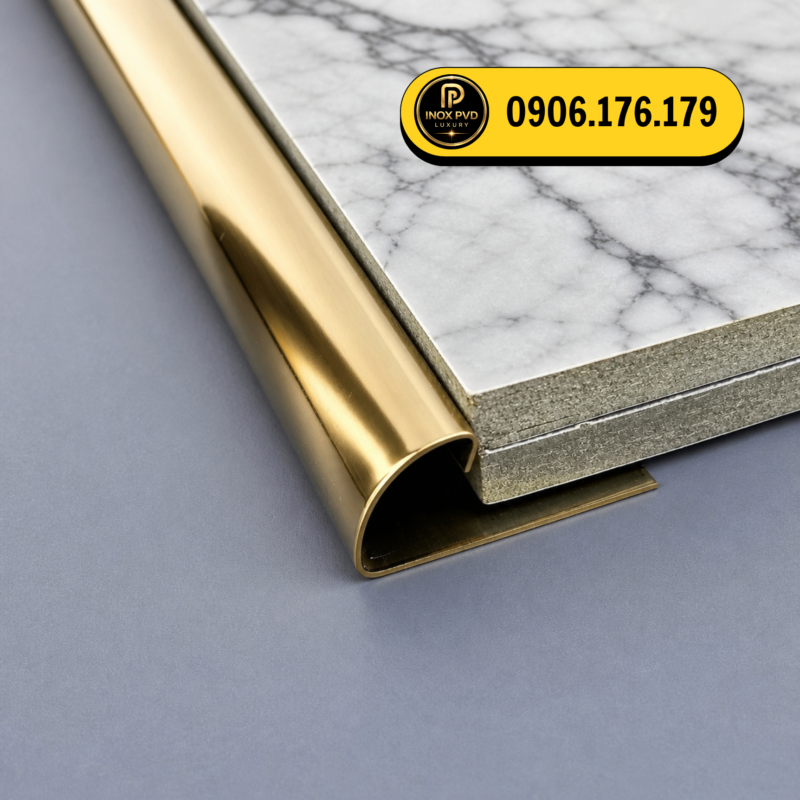 Dịch vụ thi công nẹp inox bo góc tròn chuyên nghiệp tại Quảng Ninh
