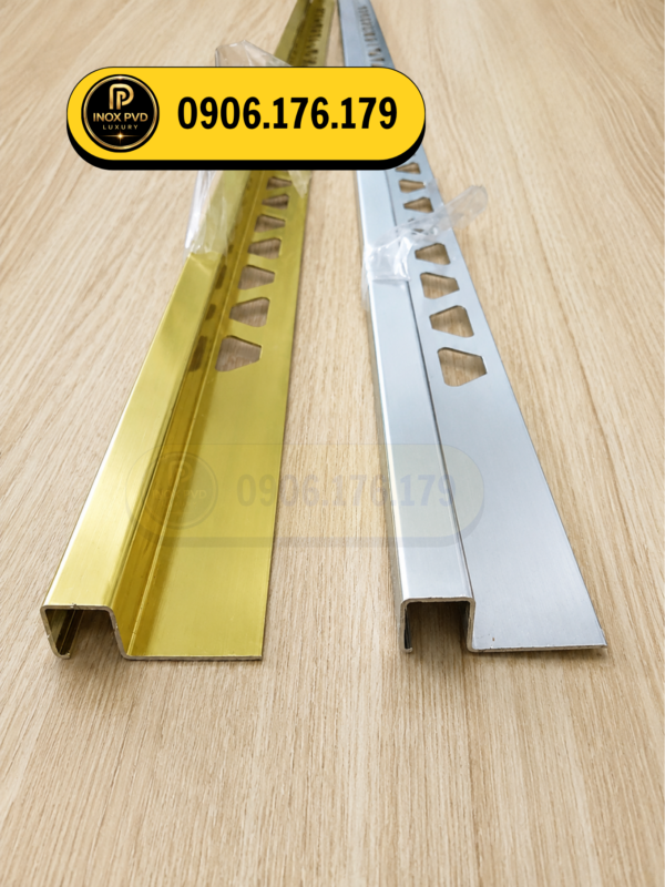 Thi công nẹp bo góc vuông Hải Phòng, nẹp nhôm bảo vệ góc tường 90 độ bền đẹp.