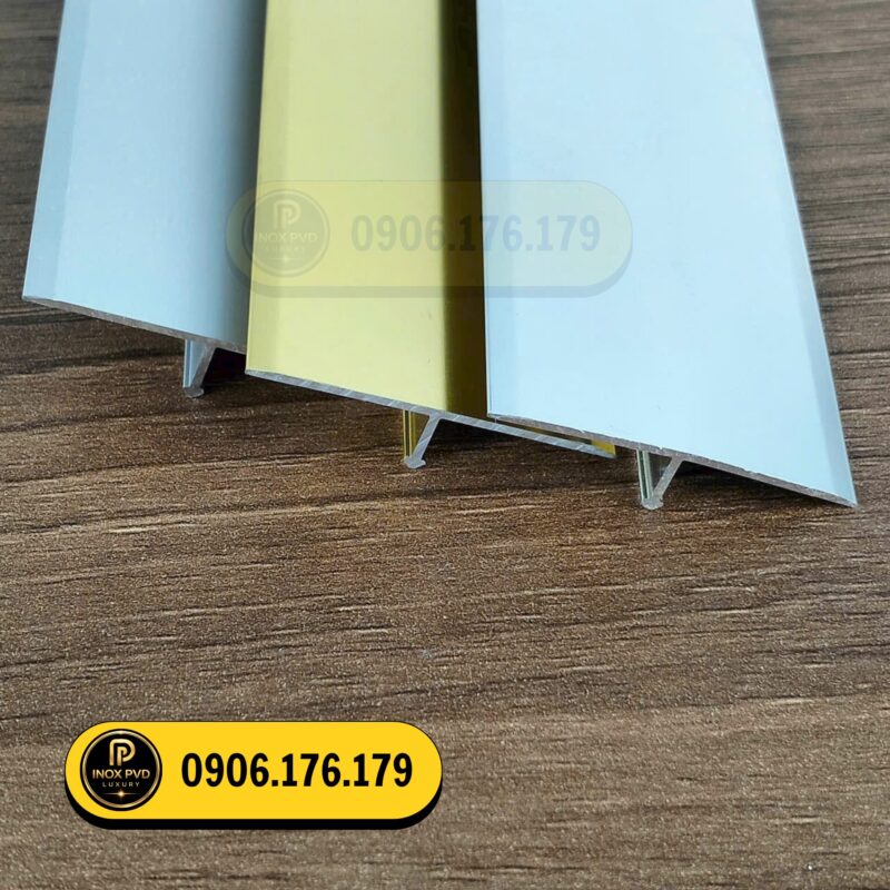 Nẹp T chống trơn cầu thang Khoái Châu Hưng Yên, nẹp nhôm chống trượt, nẹp hoàn thiện bậc cầu thang.