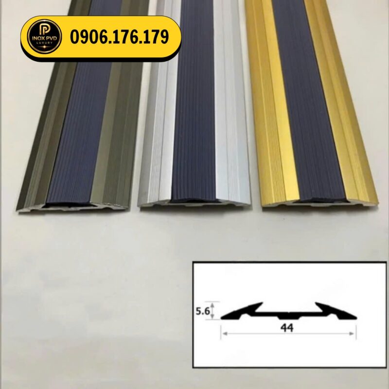 Báo giá thanh nẹp mặt bằng chống trơn NCP8.0 Uông Bí Quảng Ninh, thanh nẹp chống trượt cho sàn đá, sàn gạch và lối đi.