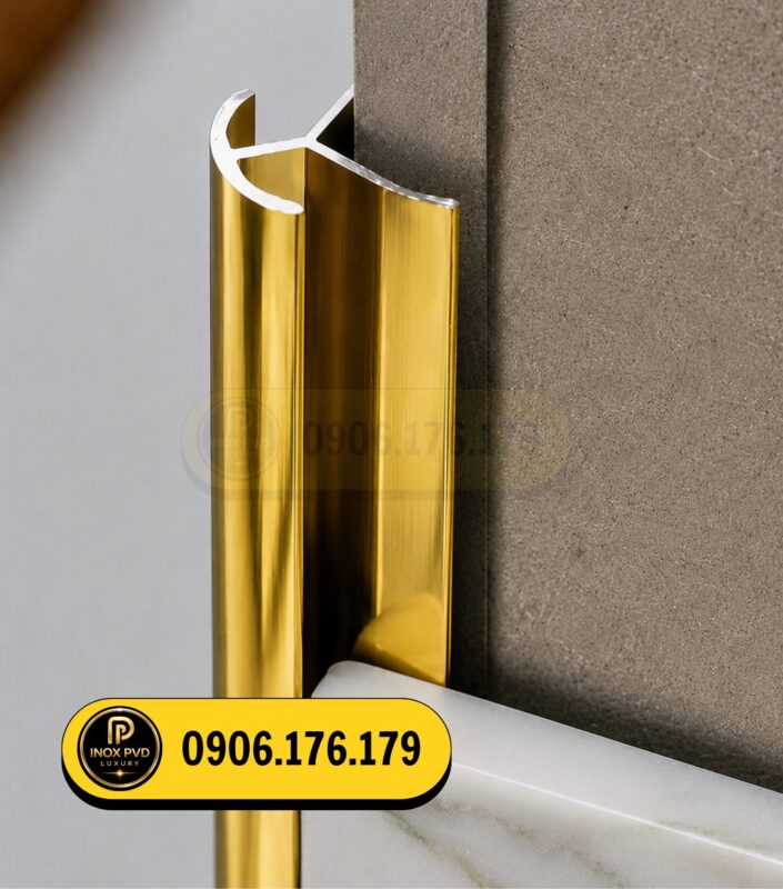 Nẹp bo góc dương 2 cánh MY10 Hồng Bàng Hải Phòng giúp bảo vệ góc vuông và hoàn thiện công trình