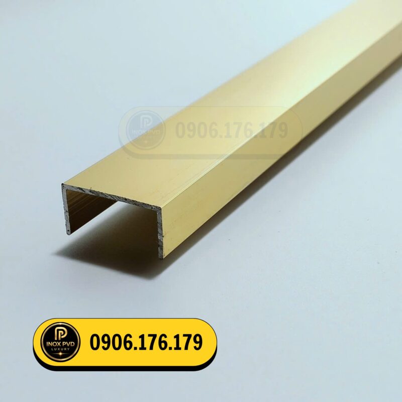 Nẹp U trang trí inox nhôm đồng tại Đông Hưng Thái Bình
