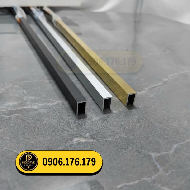 Nẹp U inox nhôm đồng trang trí tại thành phố Thái Bình